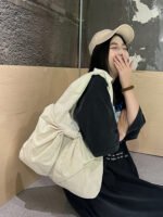 Bow Edge Tote Bag Off White