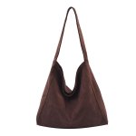 Everyday Carry Large Suede Bag Coffee