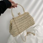 Chainelle Woven Bag Off White