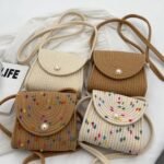 Kavéa Woven Bag Beige Dot Color