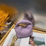 Chic Braid Woven Bag Purple