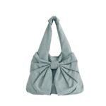Bow Edge Tote Bag Blue