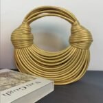 Meixi Shell Woven Bag Gold