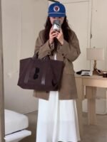 Vinta Tote Suede Hobo Coffee Bag