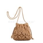 Breathable Cotton Woven Crossbody Bag