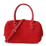 7Luxe Mini Suede Hobo Bag Red