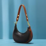Retro Dumpling suede hobo bag