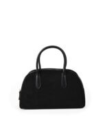 Metro Bowler Suede Hobo black Bag