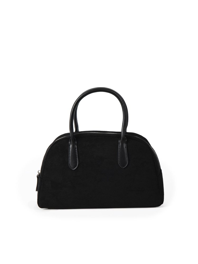 Metro Bowler Suede Hobo black Bag