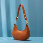 Retro Dumpling suede hobo bag