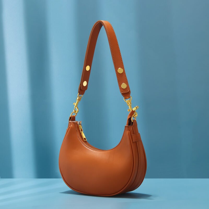 Retro Dumpling suede hobo bag