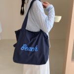 Retro Charm Tote Bag Blue