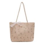 Flora Lace Woven Tote Bag