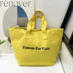 City Style Canvas Tote Bag Yellow