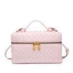 Style Cube Woven Bag Pink