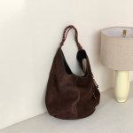 City Muse Suede Bucket Bag Coffee