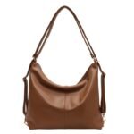 Sleek Form Tote Bag Brown