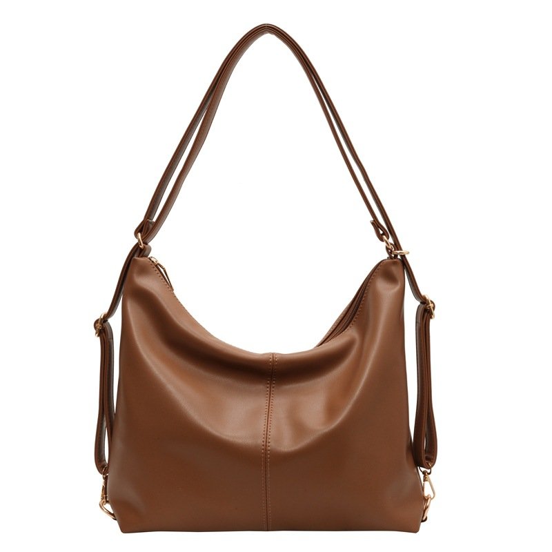 Sleek Form Tote Bag Brown