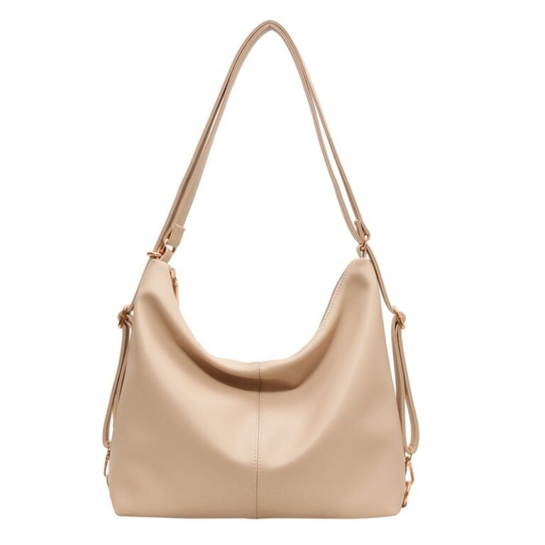 Sleek Form Tote Bag Beige