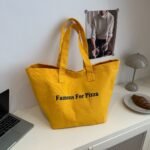 City Style Canvas Tote Bag Orange