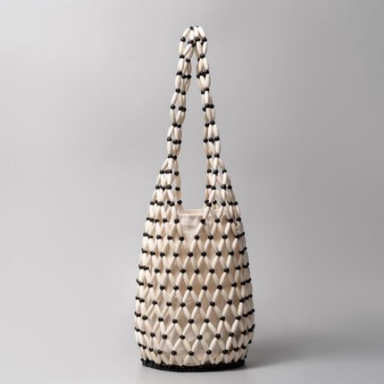 Riviera Beaded Bag White