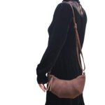 Noir Luxe Suede Hobo Bag Purple