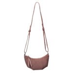 Noir Luxe Suede Hobo Bag