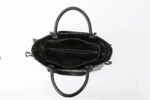 Black Lacquer Luxe Woven Bag
