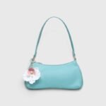 PU Leather Orchid Charm Shoulder Bag - Image 2