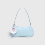 PU Leather Orchid Charm Shoulder Bag - Image 6